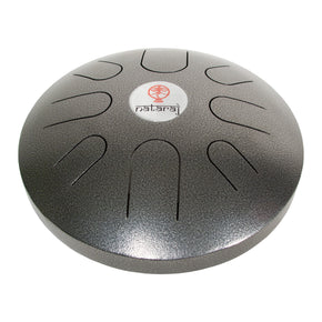 Dobani 12-inch 8-note Steel Tongue Drum, Akebono Tuning - Antique Silver