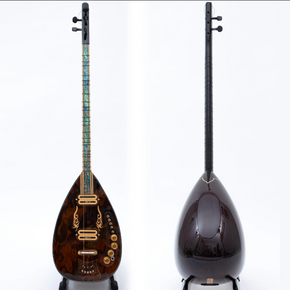 Professional Turkish Electric Electric Saz Baglama Blue Pearl M1 Pickup - Return