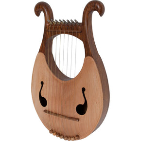 Roosebeck 8 String Lyre Harp Solid Sheesham w/ Tuning Tool Folk Biblical