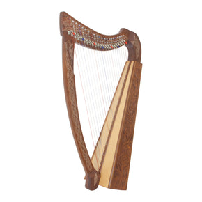 Roosebeck Heather 22-String Celtic Harp with Chelby Levers – Sheesham Thistle