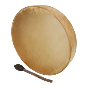 DOBANI 16-Inch Pretuned Calfskin Frame Drum with Tree of Life Handle and Beater