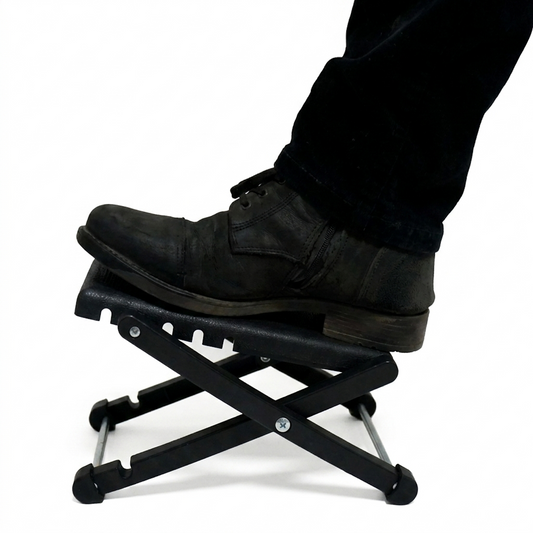 Adjustable Oud Foot Stool Stand – Foldable Metal Foot Rest with  Non-Slip Rubber Surface for Oud