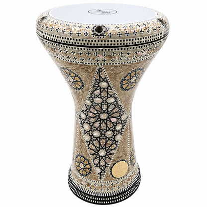 The 17'' Yellow Wisdom Gawharet El Fan Darbuka Doumbek