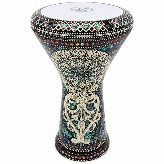 17.5" Gawharet El Fan NG Naga Darbuka Doumbek – Green Mother of Pearl