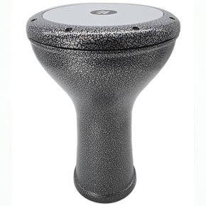 17'' Black/Silver Wave Zaza Percussion Egypt Style Darbuka