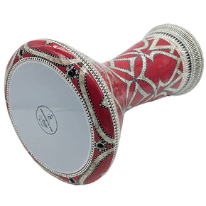 The 21'' Red Vesta Mother of Pearl Sombaty XL Gawharet El Fan Darbuka