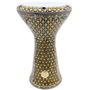 The 21'' Gold Honeycomb Mother of Pearl Sombaty XL Gawharet El Fan Darbuka