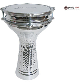6.5" X 11.5" Tunable Aluminum Turkish Doumbek with Synthetic Head 