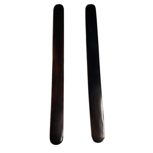 Zaza - Pair of Cow Horn 135mm Dark - Oud Risha / Reeshe / Plectrum / Pick (Two Plectrum)