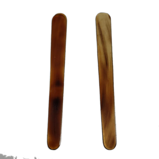 Zaza - Pair of Cow Horn 135mm Blond - Oud Risha / Reeshe / Plectrum / Pick (Two Plectrum)