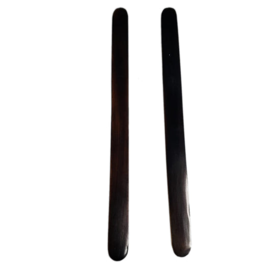 Zaza - Pair of Cow Horn 160mm Dark - Oud Risha / Reeshe / Plectrum / Pick (Two Plectrum)