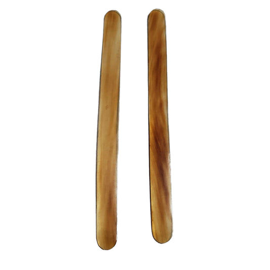 Zaza - Pair of Cow Horn 160mm Blond - Oud Risha / Reeshe / Plectrum / Pick (Two Plectrum)