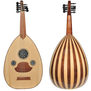 Quality Beginner Turkish Oud "The Turkish Butterfly"+Soft Case - (Walnut-Linden/Glossy Finish)