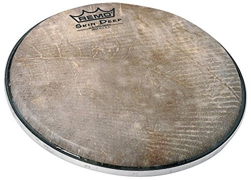 Remo Skyndeep Clear Tone R Series Doumbek Head 12-Inch Diameter 3/8-Inch Collar - Fish Skin Graphic