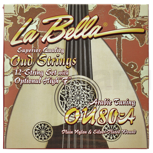 La Bella - OU80A Oud -12- Naylon String Set, Arabic Tuning