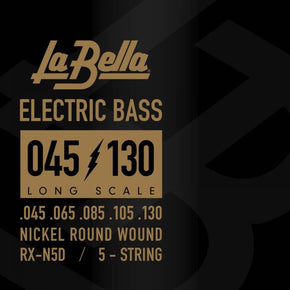 LaBella RX-N5D 5-String Bass Rx Nickel-Plated Strings, Custom