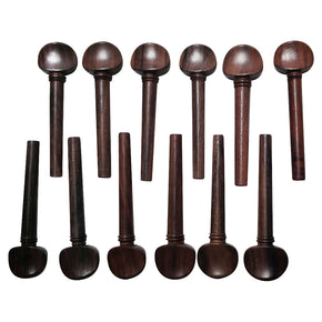 Zaza Percussion - Oud Pegs, Rosewood, Set of 12