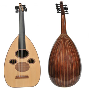 Professional Arabic Walnut Besir Oud  12 Strings with Soft Carry Case Cat#AU1-CE