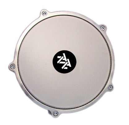The ZAZA Percussion The 16'' Silver Aluminum Darbuka W/ Zill Internal Jingles-Blemish