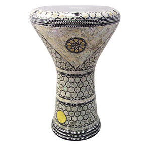 The Dancing Lotus  Gawharet El Fan 17" Mother of Pearl Darbuka