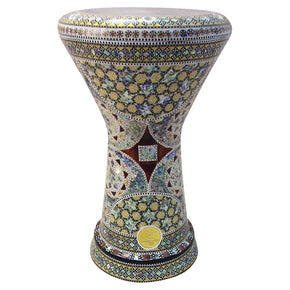 The Shapur NG 2.0 Sombaty Gawharet El Fan 18.5" Darbuka With Real Blue Mother of Pearl