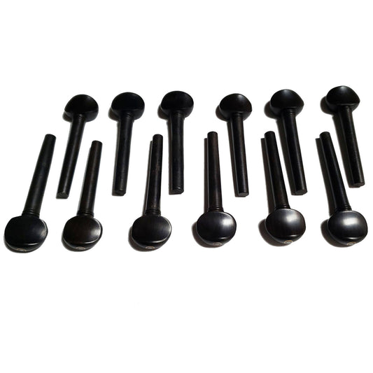 Zaza Percussion - Oud Pegs, Ebony, Set of 12