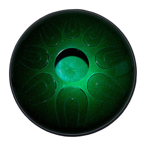Idiopan Dual Tone 14-Inch Tunable Steel Tongue Drum - Emerald Green