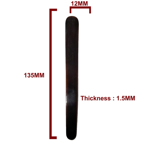 Zaza - Cow Horn 135mm Dark - Oud Risha / Reeshe / Plectrum / Pick (One Plectrum)