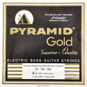 Pyramid Gold Flatwound Short Scale Bass Guitar Strings 40-100 (640/short scale )